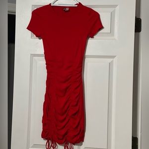 Red bodycon dress - size XS